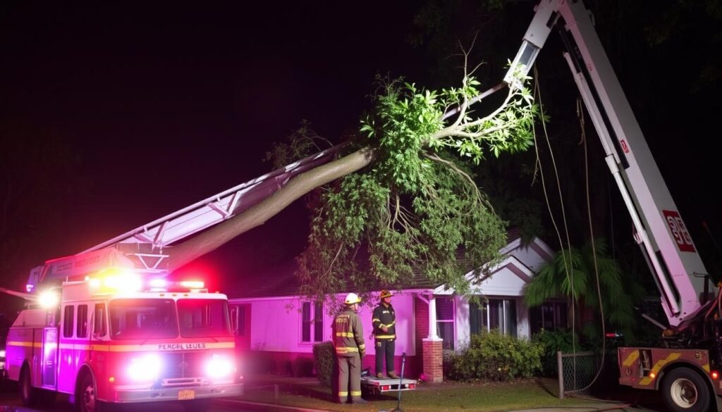 Emergency tree service response by professional tree service company Emergency tree service response by professional tree service company